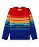 Pine Kids Knit Full Sleeves Pullovers With Floral Design - Red
