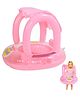 YAMAMA Inflatable Handle Swimming Baby Float Tube for Kids, Safe Anti-flip Inflatable Swimming Floats for Kids - Pink