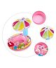 YAMAMA Mushroom Inflatable Swimming Baby Float Tube for Kids, Safe Anti-flip Inflatable Swimming Floats for Kids - Pink