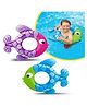 YAMAMA Fish Shape Design Inflatable Swimming Tube Ring, Beach Pool Inflatable Swimming Ring Tube for Kids - Pack of 1 - Color May Vary