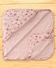 CUCUMBER Interlock Knit Towel & Wrappers With Elephant Print L 90 x B 90 cm - Peach