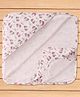 CUCUMBER Interlock Knit Towel & Wrappers With Teddy Print L 90 x B 90 cm - Baby Pink