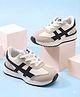 Cute Walk by Babyhug Lace Up Solid Sneaker Shoes - Black