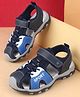 Cute Walk by Babyhug Velcro Closure Sandal With Sport Print - Blue