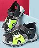 Cute Walk by Babyhug Velcro Closure Sandal With Sport Print - Green
