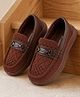 Cute Walk by Babyhug Slip On Formal & Party Wear Shoes With Applique -Brown