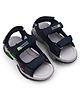 Cute Walk by Babyhug Velcro Closure Solid Sandal - Navy Blue