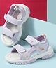 Cute Walk by Babyhug Velcro Closure Solid Sandal - Purple