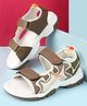 Cute Walk by Babyhug Velcro Closure Solid Sandal - Brown