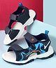 Cute Walk by Babyhug Velcro Closure Solid Sandal - Navy Blue