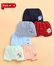 Unfab Cotton Knit Pack Of 6  Little Boy is Here & Veggie Life Text Printed Boxers - Multi Colour