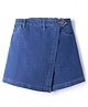 Pine Kids Denim Woven Skort with Back Elastic & Knee Length in Blue