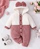 Mark & Mia Full Sleeves Solid Winter Wear Romper - White
