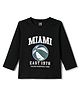 CUCUMBER Cotton Knit T-Shirt Full Sleeves Graphic Print Black 18-24 Months