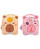 NEGOCIO Capybara Money Saving Tin Coin Bank with Lock and Key, Metal Coin Box for Kids - PACK OF 1 - COLOR MAY VARY