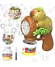 NEGOCIO Capibara Bubble Gun Children's Automatic Bubble Blower Toy 360° Leak-Proof/ 10000+ Bubbles per Minute/LED Light with 90ml Bubble Water, Suitable for Girls Boys - PACK OF 1 - COLOR MAY VARY