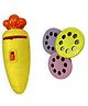 NEGOCIO Carrot Shape Projector Torch for Kids with 3 Image Discs | Educational Pretend Play Toy Flashlight | Story Projection Night Light for Toddlers, Boys & Girls - PACK OF 1 - COLOR MAY VARY