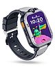 PunnkFunnk Safeguard Kids Smart Watch 5G/4G with SIM Calling, GPS Tracker, Video Calling, SOS Alerts, Face Unlock, Voice Chat, Games, IP67 Waterproof, 800mAh Battery (Grey)