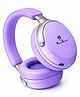 PunnkFunnk Bass Over-Ear Bluetooth Wireless Headphones with Deep Bass, 40mm Drivers, Built-in Mic, Foldable Design, Soft Cushioned Ear Cups, AUX & TF Support for Music, Gaming & Calls (Purple)
