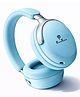 PunnkFunnk Bass Over-Ear Bluetooth Wireless Headphones with Deep Bass, 40mm Drivers, Built-in Mic, Foldable Design, Soft Cushioned Ear Cups, AUX & TF Support for Music, Gaming & Calls (Blue)