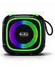 PunnkFunnk Beat Pro Bluetooth Speaker, Deep Bass Sound, RGB LED Lights, Portable Wireless Speaker, Rechargeable Battery Powered, TF Card/USB/AUX Support for Mobile Phones (Green)