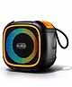 PunnkFunnk Beat Pro Bluetooth Speaker, Deep Bass Sound, RGB LED Lights, Portable Wireless Speaker, RGB LED Lights, Rechargeable Battery Powered, TF Card/USB/AUX Support for Mobile Phones (Orange)