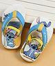 Cute Walk by Babyhug Disney Back Strap Closure Flip Flops With Stitch Print - Blue