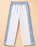 Pine Kids Knit Full Length Lounge Pant With Text Print - White