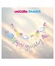 Puchku Unicorn Theme Birrthday Banner - Multicolor, Pack of 1