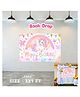 Puchku Unicorn Theme Birthday Party Backdrop - 3x5 ft