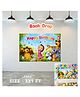 Puchku Masha And Bear Theme Birthday Party Backdrop - 3x5 ft