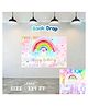 Puchku Rainbow Theme Birthday Party Backdrop - 3x5 ft