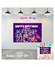 Puchku k -Pop demon hunter Birthday Party Backdrop - 3x5 ft
