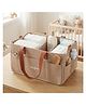 BAYBEE Stylish & Modern Diaper Bag for Mothers for Travel | Large Capacity Storage Diaper Bag | Strong & Sturdy Baby Organizer Storage | Portable & Travel Friendly Diapers Caddy Organizer (Beige)