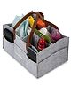 BAYBEE Stylish & Modern Diaper Bag for Mothers for Travel | Large Capacity Storage Diaper Bag | Strong & Sturdy Baby Organizer Storage | Portable & Travel Friendly Diapers Caddy Organizer (Grey)
