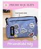 Rosada Retro DIY Sports Duffle Bag Multipurpose Easy Access Travel Bag for Kids - Blue & Black