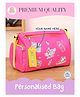 Rosada Retro DIY Sports Duffle Bag Multipurpose Easy Access Travel Bag for Kids - Pink & Yellow