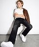 Pine Kids Denim Woven Full Length Striped Jeans - Grey