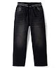 Pine Kids Denim Woven Full Length Jeans - Black
