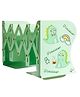 YAMAMA Dino Theme Book Organizer For Boys & Girls | Expandable Adjustable Metal Book Stand | Book Rack for Kids | File Folder Organizer - Dino