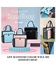 YAMAMA Hand Bag for Men, Women and Children, Multi-Purpose Waterproof Portable Carrying Bag, Tote Bag, File Bag, Double Layer Zipper Bags - Color May Vary