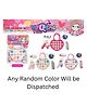 YAMAMA Sweetheart Girls Heart Shape Silicone Crossbody Sling Bag Adjustable Strap Mini Purse for Kids Cute Storage Bag, Sling Bag with Key Ring, Comb and Mirror - Color May Vary