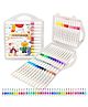 YAMAMA 36 Pcs Acrylic Marker Colors Set, Acrylic Brush Head Paint Markers, Water Based Paint Pen for Rock Painting, Canvas, Photo Album, Craft, School Project, Colors Markers For Kids And Adults