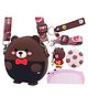 YAMAMA 6.6 Inch Silicone Cute GUGU Bear Soft Sling Crossbody Purse Bags for Girls, Toys Handbag Shoulder Silicone Small Purse, Sling Bag with Key Ring, Comb and Mirror - Color May Vary