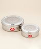Unify 2 Pieces Stainless Steel Puri Dabba Set | Flat Canisters (900ML, 1200ML) | Airtight Dry Fruit, Masala, Snacks & Sweet Storage Containers | Premium Kitchen Storage & Gift Set