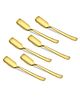 Parage 6 Pieces Stainless Steel Ice Cream Spoons, Golden Spoon Set, Luxury Dinning Tabelware Gift House Warming, Length 13.5cm, Food Grade for Home & Kitchen, Durable Stylish, PVD Gold Ice Cream Spoon