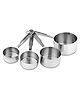 Parage 4 Pieces Stainless Steel Measuring Cups for Dry or Liquid/Kitchen Gadgets/Cooking & Baking/Stackable Professional Measuring Cup Set with Measurement Handles Set of 4