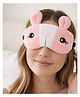 Jenna Bunny Design Sleeping Eye Mask Ultra Soft Plush Comfortable Sleep Mask for Kids & Adults - Baby Pink