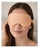 Jenna Plain Sleeping Eye Mask Soft Comfortable Sleeping Mask for Men & Women  - Light Orange
