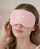 Jenna Faux Fur Sleeping Eye Mask Cozy Soft Eye Cover for Travel & Night Sleep - Baby Pink